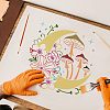 Plastic Reusable Drawing Painting Stencils Templates DIY-WH0172-537-5