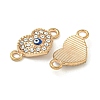 Alloy Blue Enamel Connector Charms ENAM-S003-02C-2