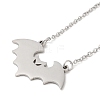 304 Stainless Steel Pendant Necklaces NJEW-H010-02P-2