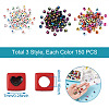 450Pcs 3 Style Opaque Acrylic Beads OACR-CW0001-02-3