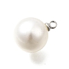 ABS Plastic Imitation Pearl Pendants FIND-H052-01G-01P-2