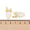 Brass Micro Pave Cubic Zirconia Pendants KK-U058-32G-3