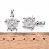 Brass Micro Pave Cubic Zirconia Pendants KK-N257-04P-3