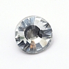 Glass Rhinestone Button BUTT-WH0015-21B-01-1