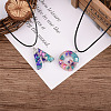 26Pcs 26 Letters Transparent Epoxy Resin Pendants CRES-TA0001-15-9