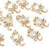 SHEGRACE Brass Cubic Zirconia Pendants XGRQ3K861-543G-1