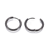 304 Stainless Steel Huggie Hoop Earrings EJEW-F111B-21mm-B-3