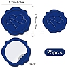 CRASPIRE 25Pcs Adhesive Wax Seal Stickers DIY-CP0009-11B-05-2