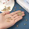 34Pcs 17 Colors 304 Stainless Steel Rhinestone Connector Charms STAS-TA0002-24-14