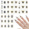 48Pcs 12 Styles Alloy Rhinestone Cabochons MRMJ-TA0001-45D-2