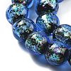 Handmade Foil Lampwork Beads Strands FOIL-K003-06B-19-2