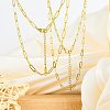 10Pcs 2 Styles Stainless Steel Paperclip Chain Necklaces for Women Men NJEW-SZ0001-72-4