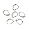 316 Surgical Stainless Steel Leverback Earring Findings STAS-WH0022-67-1