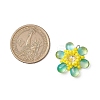 Beaded Flower Charms PALLOY-MZ00438-03-2