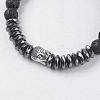 Synthetic Hematite Stretch Bracelets BJEW-I241-25A-2