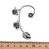 316 Surgical Stainless Steel Cuff Earrings EJEW-E300-25AS-01-3