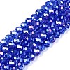 Electroplate Glass Beads Strands EGLA-A044-T4mm-B31-1