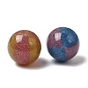 Two-tone Opaque Resin & Glitter Powder Beads RE-CBA2450-02-2