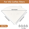 100Pcs Paper Coffee Filters FIND-WH20007-39B-2