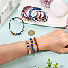 12Pcs 6 Colors Polyester Cord Braided Bracelets Women BJEW-TA0001-23-7