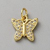 Brass Micro Pave Cubic Zirconia Charms KK-WH20001-13A-1
