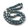 Electroplated Natural Lava Rock Beads Strands G-A251-A01-01G-2