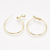 Brass Hoop Earrings X-KK-T038-580G-NF-2