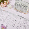 10 Yards Beading Sequins Polyester Tassel Ribbons SRIB-WH0026-12A-4