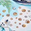 100Pcs 5 Styles Natural Akoya Shell Charms SHEL-HY0001-19-4