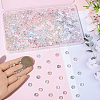 350Pcs 7 Colors Transparent Acrylic Beads MACR-PA0001-26-3