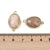 Natural & Synthetic Mixed Gemstone Faceted Connector Charms G-K347-11G-4