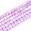 Anti-Tarnish Electroplate Glass Beads Strands GLAA-T025-4mm-10E-1
