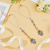 2Pcs Alloy Enamel Pendant Decorations HJEW-FH00008-5