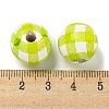 Printed Wood European Beads WOOD-G022-13M-3