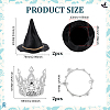 2Pcs PVC Witch Hats AJEW-ME0002-49-2