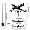 Orangutan Iron Wind Direction Indicator AJEW-WH0265-036-2