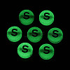 Luminous Frosted Acrylic Beads FACR-T008-02S-3