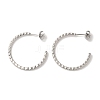 Non-Tarnish 304 Stainless Steel C-Shaped Stud Earrings for Women EJEW-Z066-06P-1