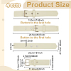 PU Imitation Leather Buckles BUTT-WH0027-46P-03-2