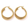 202 Stainless Steel Multi Layered Hoop Earrings EJEW-H003-22G-1