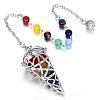Synthetic Mixed Goldstone Gemstone Cone Dowsing Pendulums G-WH0006-24A-2