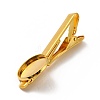 Brass Tie Clip Cabochon Settings KK-A159-01G-4