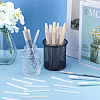 200Pcs PE Makeup Brush Protector Reusable Expandable Mesh Cover MRMJ-GF0001-51B-4