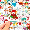 Christmas Theme 50Pcs Paper Self-Adhesive Picture Stickers AJEW-S036-15-3