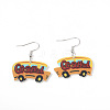 Printed Acrylic Dangle Earrings WGC8A3E-01-3