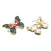 Butterfly Enamel Pin with Rhinestone JEWB-N007-094-3