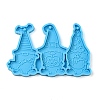 Halloween Gnome/Dwarf DIY Pendant Silicone Molds X-DIY-F142-01-2
