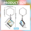 10Pcs Abalone Shell/Paua Shell Pendant Locking Stitch Markers AJEW-BC00021-2