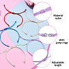 10Pcs Nylon Thread Bracelets Making BJEW-YW00010-3