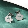 Tarnish Resistant 304 Stainless Steel Stud Earrings X-EJEW-E254-01P-4